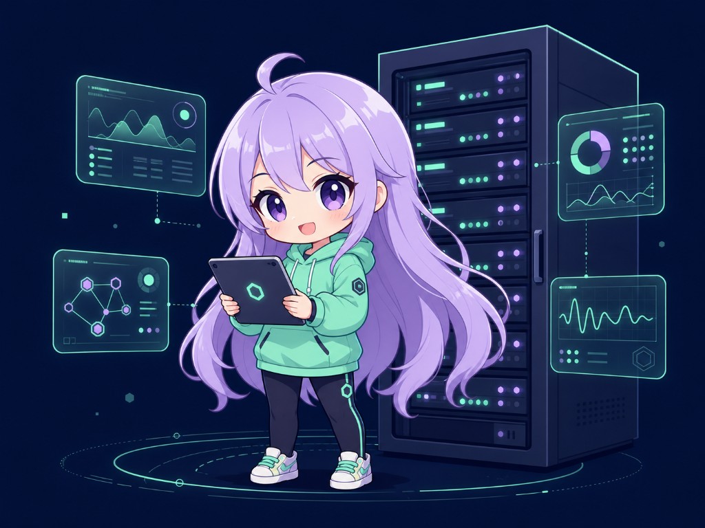 萌凛科技运维团队插画